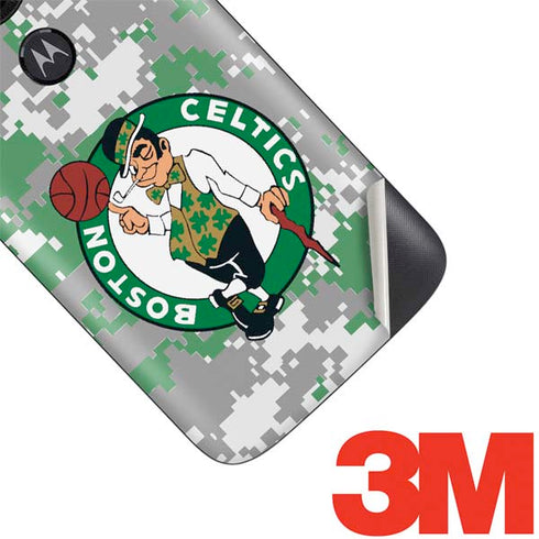 NBA Boston Celtics Digi Camo Moto E5 Play Skin